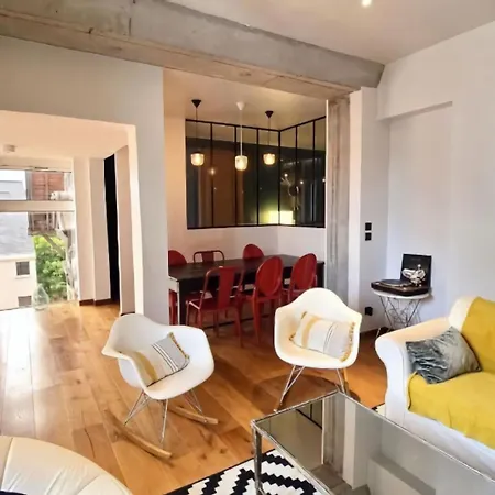 Appartement Design Rouen-Gare Avec Parking Prive Extérieur photo